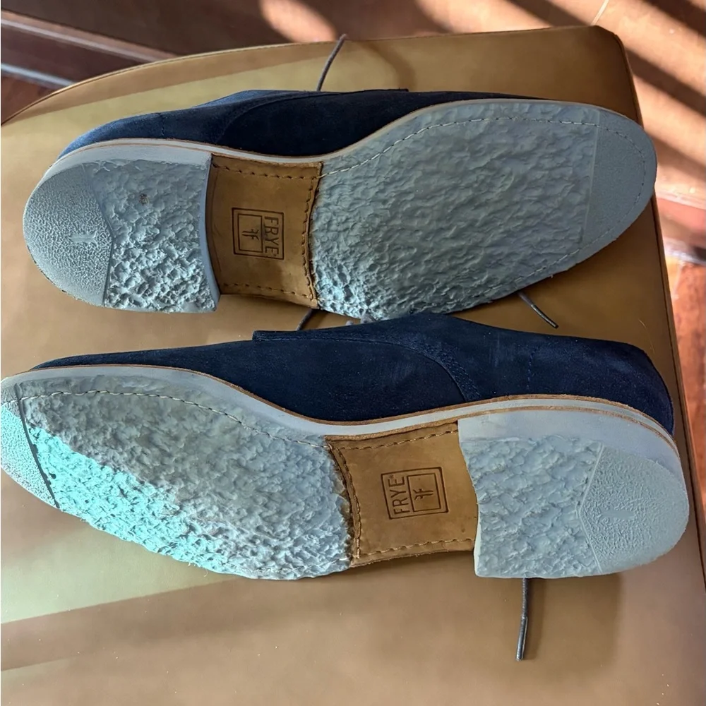 FRYE BLUE SUEDE OXFORDS Size MEN 11D - Picture 5 of 9
